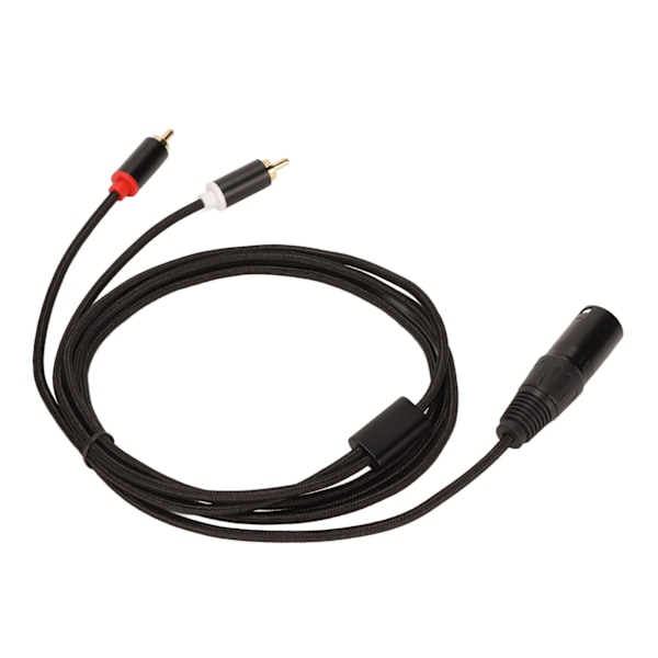 XLR-uros 2 RCA-kaapeli HiFi kirkas signaali häviötön XLR Y-jakokaapeli mikseriin aktiivikaiuttimeen mikrofoniin