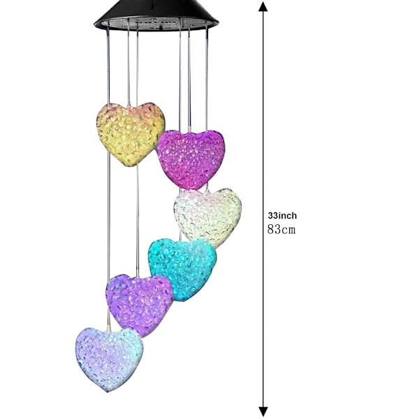 Solcellslingor för utomhusbruk, 22,9 fot 50 LED solcellslampor