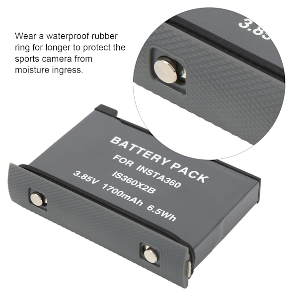 Fullt dekodet kamerabatteri for One X2 sportskamera erstatningsbatteri for videokamera