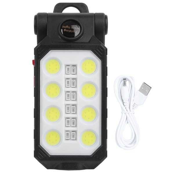 Bærbar COB arbejdslampe USB genopladelig sammenklappelig arbejdslampe wi
