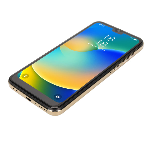 I14proMax Smartphone til Android 11.0 6.1in 4GB RAM 32GB ROM MTK6889 Mobiltelefon Front 8MP Bag 16MP 1440x3200 100‑240V Guld