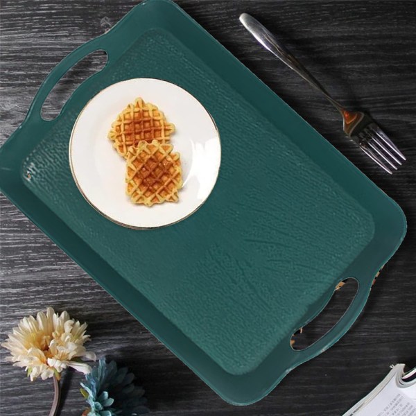 Middagstaller i plast, rektangulært serveringsfat for kommersielle restauranter