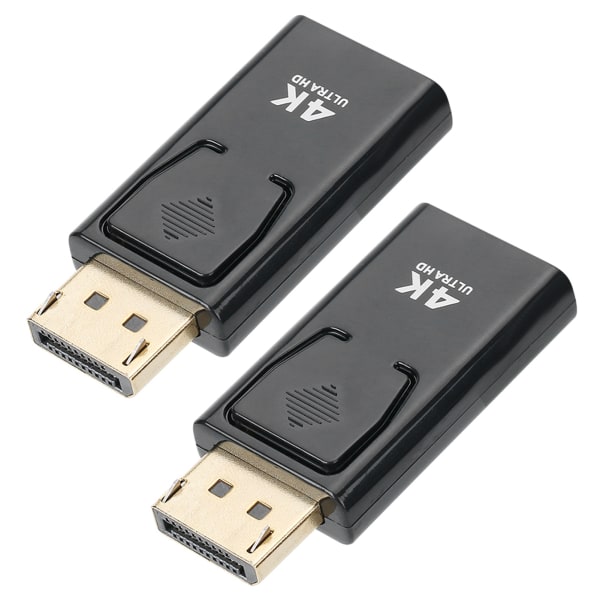 2PCS 4Kx2K Displayport hane till HDMI hona adapterkonverter för HDTV PC-dator