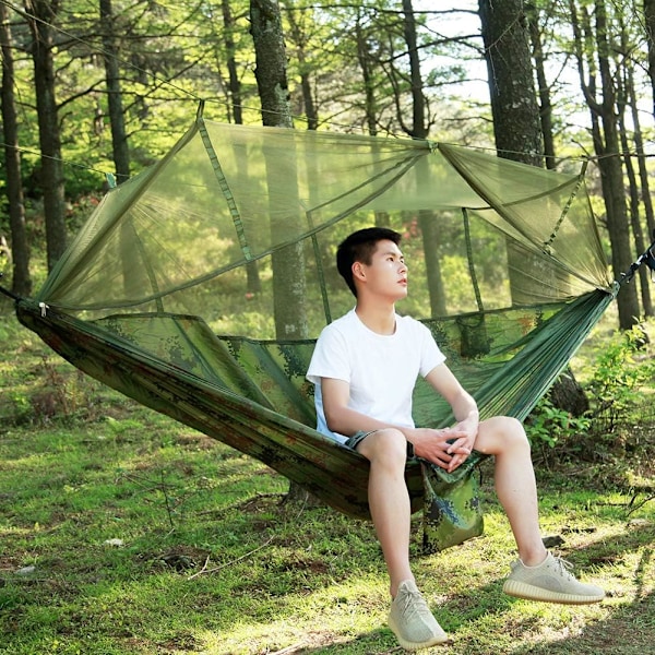 Outdoor Haven Creator, Slät Tålig Polyester & Enkel Installation Lättviktigt, Andningsbart Myggnät För Camping Vandring (Kamouflage)