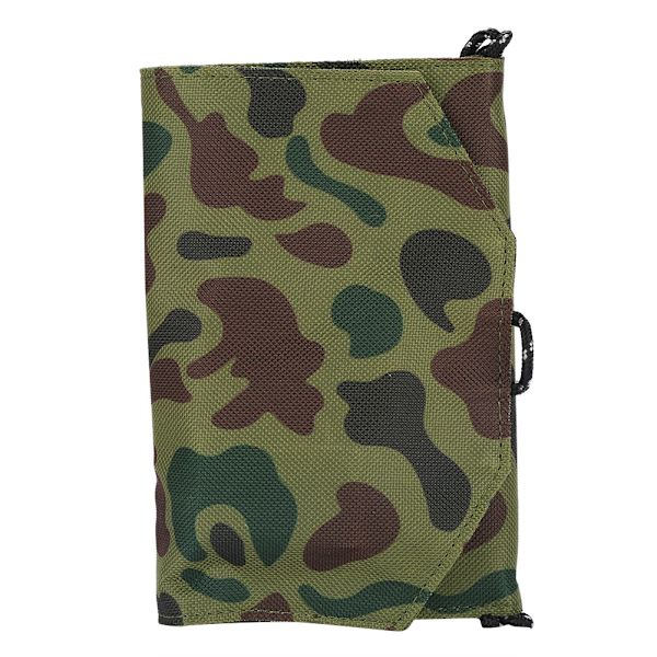 5V 7W Bærbar Foldbar Solcellelader Telefon USB Power Bank for Camping (Kamuflasje)