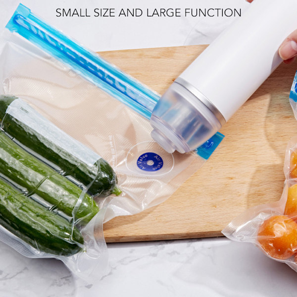 Gourmet Chef’s Companion, Sous Vide Vakuumförpackare Set, Återanvändbara Vakuumförseglade Påsar, Portabel Elektrisk Matvakuumförpackare, Livsmedelsgodkänd BPA-fri