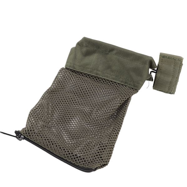 Messinkikuori Keräilijä Nylon Mesh Messinki Catcher Ulkona Kuori Säilytyspussi Tarranauhatyyppi