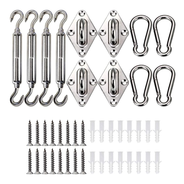 Optimal Spänningskontroll Solsegelsbeslag Kit, Triangel Solsegelskompanjon