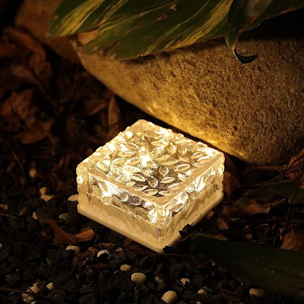 4 Pak Solcelledrevne Have Lamper LED Farveskiftende Gulvlamper,