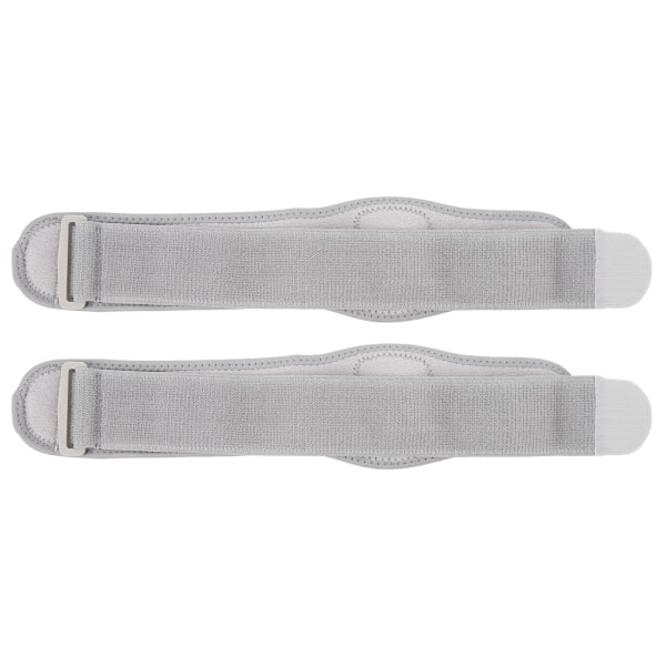 2 st Elbow Compression Sleeve Andningsbar Lätt Justerbar Elastisk Armbågsstöd för Sport Grå