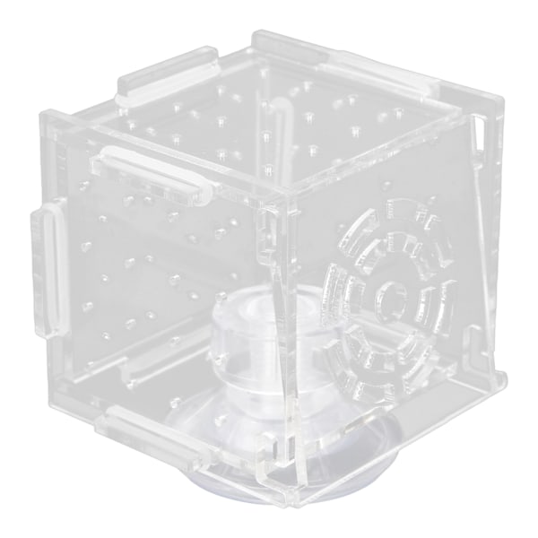 Akvarium Yngeluppfödningslåda Akryl Fisk Isolering Box Fisk Uppfödningslåda för Baby Fiskar Räkor Enstaka Mini Box 6x6x6