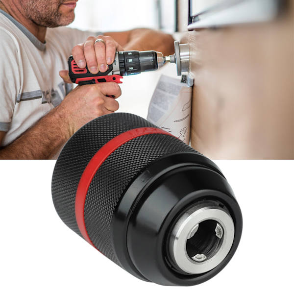 Nyckellös handborrchuck 1/2‑20UNF-fäste 2~13mm Självdragande borrchuck för flera ändamål