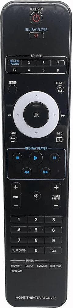 RC2224103/01 fjernkontroll kompatibel med Philips Blu-ray-spiller
