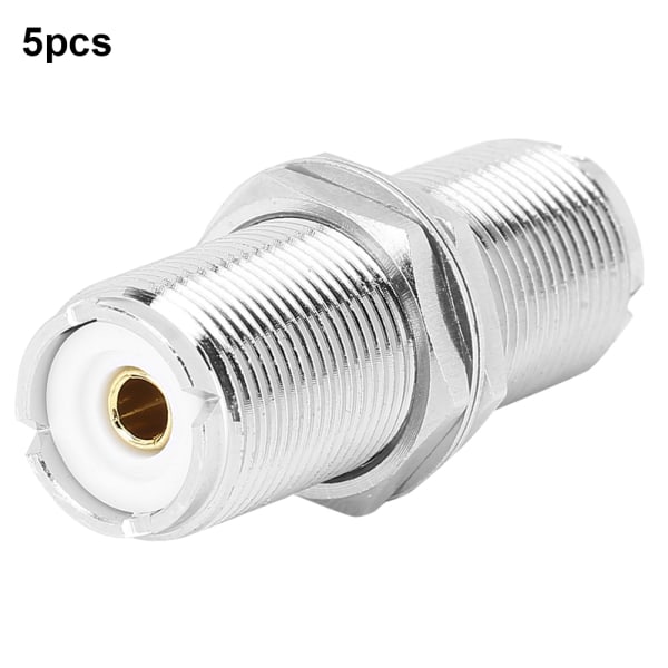 5 stk SO239 UHF hunn til hunn plugg jack RF adapterkontakt for 2 PL259 plugger