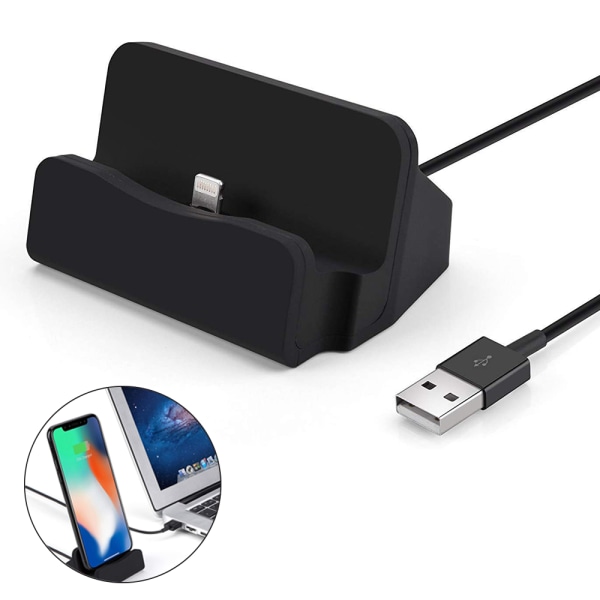 Magneettinen työpöydän lataustelakka iPhonelle, nopea lataus ja datansiirto