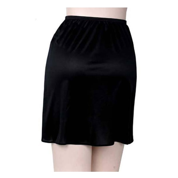 Puolislip Ihoystävällinen Polyester Alushame Alushame Mekon Alle Naisille Musta