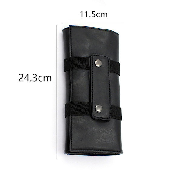 Hårstylist saks holder pung etui for frisører, salong verktøy hylster veske, rull opp arrangør