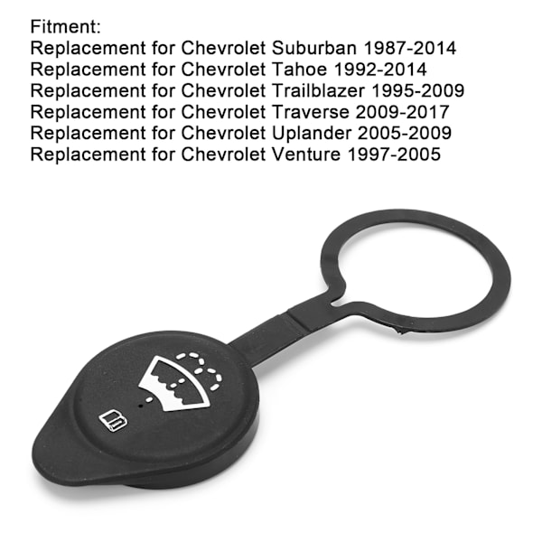 Tanklock för vindrutespolare 25731418 22087348 Ersättning för Chevrolet Suburban 1987‑2014