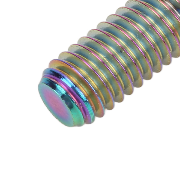 RISK Headset Stem Top Cap Fixing Bolt M6x30mm Column Head Bike Stem Bolt Screw Titanium Alloy til cykelreparation Blændende