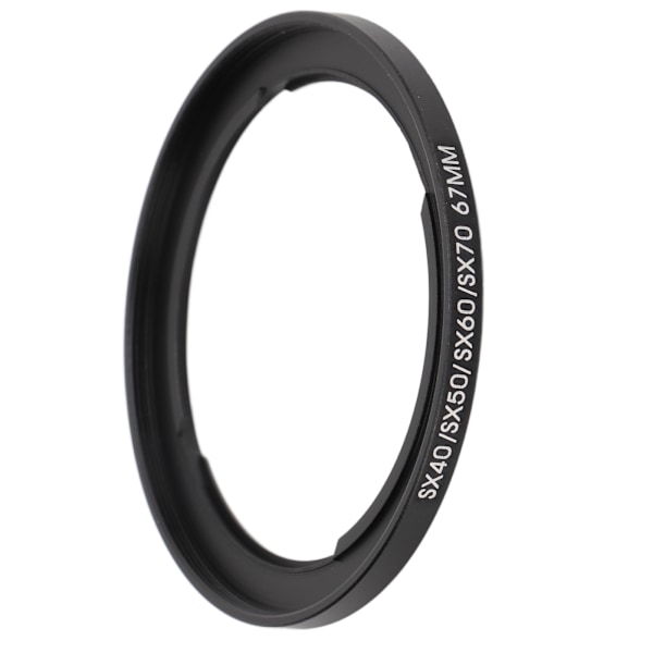 Beskyttende 67mm UV-filter Filterring Objektivdæksel Sæt til Canon SX40 Serie Kamera