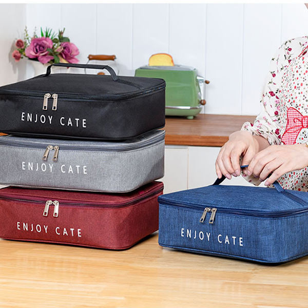 Sack Food Handbags Case Hög Kapacitet för Resor Arbete Skola Picknick