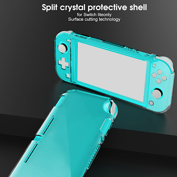 Pelikonsolin kotelo, läpinäkyvä, kova suojakotelo, naarmuuntumaton suojakotelo, lisävarusteet Nintendo Switch Litelle, läpinäkyvä kidekuori