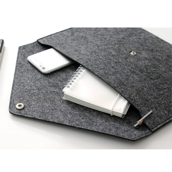 Filtet Tablet Sleeve Taske Stor Kapacitet Lagdelt Opbevaring Blød Indre Grafisk Tegnetablet Bæretaske til Rejser Kontor