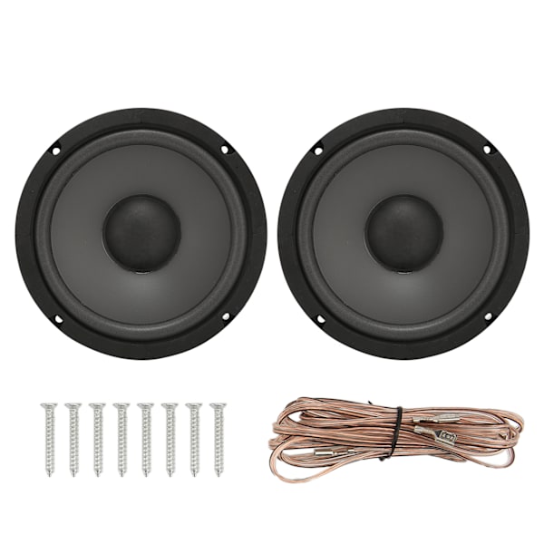 2 st koaxiala billjudhögtalare 600W Full Range Bass 6,5 tum billjudhögtalare för bilfordon
