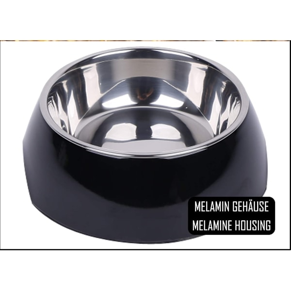 Halkfri Hundskål med Botten, Ergonomisk Lutande Design För Bekväm Ätning, Kraftigt Rostfritt Stål, BPA-Fri, Diskmaskinsäker, Livsmedelsgodkänd, Slagtålig