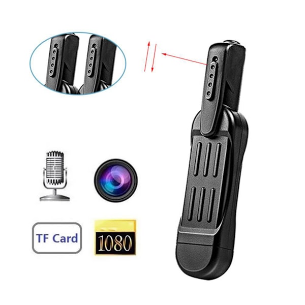 Mini-kamerakynä HD 1080P, leikkeellä varustettu runkokamera, videonauhuri, kannettava taskukamera, puettava runokynäkamera