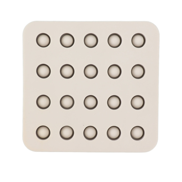 Silikoneform til dronningcellekopper til biavl, 4 rækker, 96x92x14mm