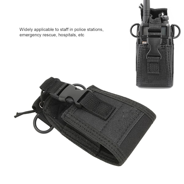 Walkie Talkie Holder Bag Nylon Beskyttende Bærbar 2-veis Radioveske Med Justerbar Rem for KenwoodMSC-20C