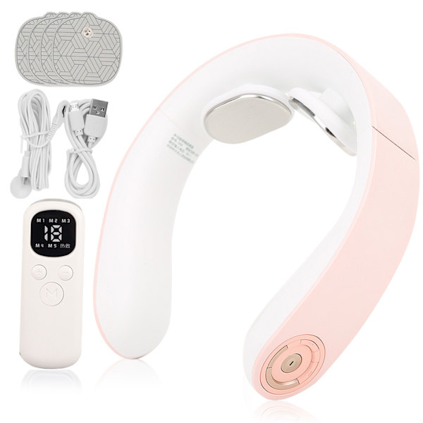 Cervikal Vertebra Massageapparat Mini Smart Konstant Temperatur Varm Kompress Puls Fysioterapi Instrument Multifunktionell Nacke Och Axel Massageapparat