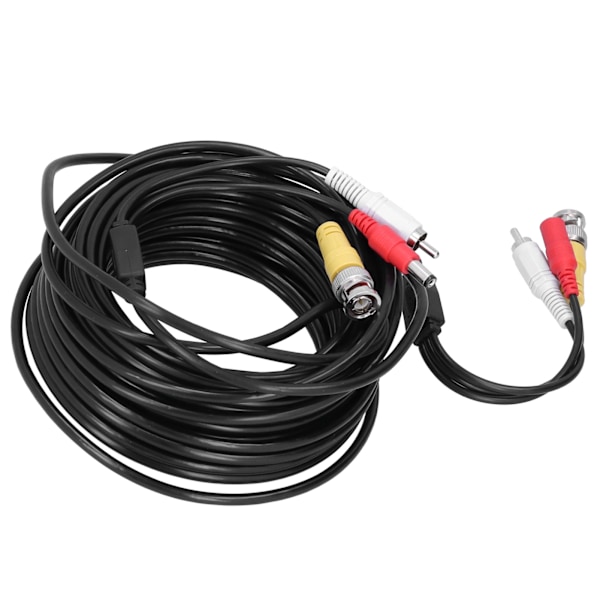 Bärbar CCTV-kabel 3-i-1 video ljud strömkabel BNC+RCA+DC-kontakt för DVR-övervakningssystem (30 m 98,4 fot)