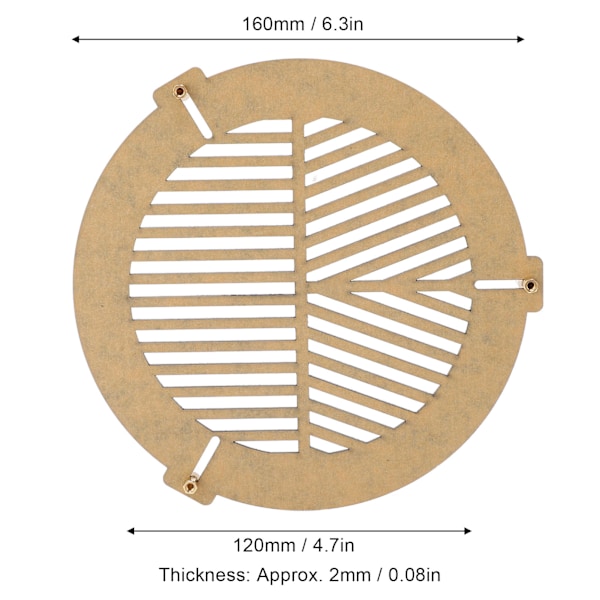 Teleskopfokuserings Bahtinov-mask Akrylfokusmask 120 till 160mm för Astrofotografi Astronomiska Teleskoptillbehör