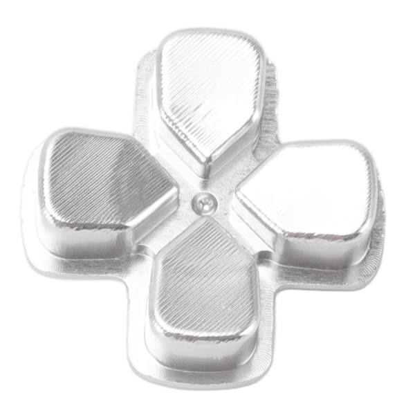 Ersättningsknappar i aluminiumlegering för PS5-kontroll, D-pad-knappar, silver