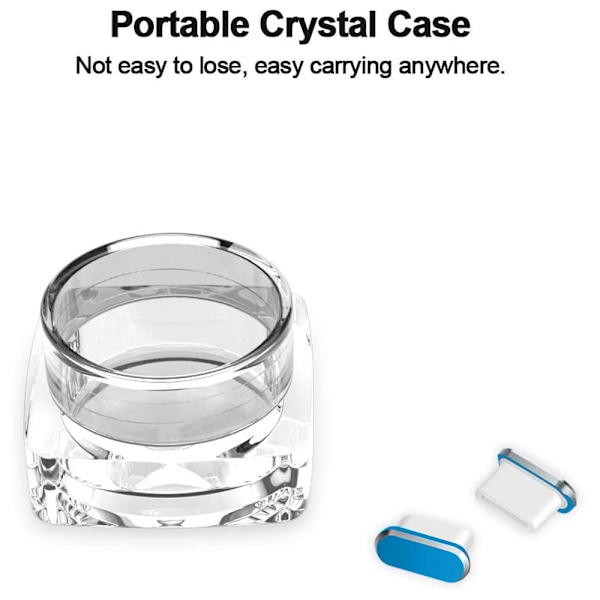 2 kpl Type-C pölysuoja, USB C -portin pölysuojatulpat, pölysuoja Type C -laitteille, kuten Samsung/MacBook/VivoX5Pro/iPhone/ Micro USB /Android Blue
