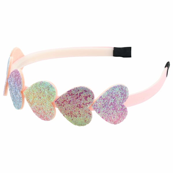 Elastiska glitterhårband för flickor: 8 stycken, härlig design med tänder för säkert grepp, glittriga söta mjuka, halkfria, perfekt present till småbarn och flickor