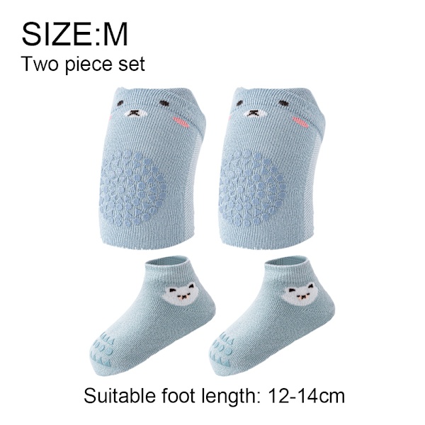Baby Anti-Slip Strumpor Småbarn Knäskydd och Baby Crawling
