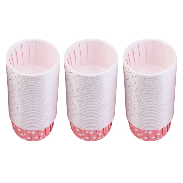 100 stk. Mini Cupcake Liner Papir Runde Kage Bage Kopper Muffin Cases Bryllup Hjem Pink