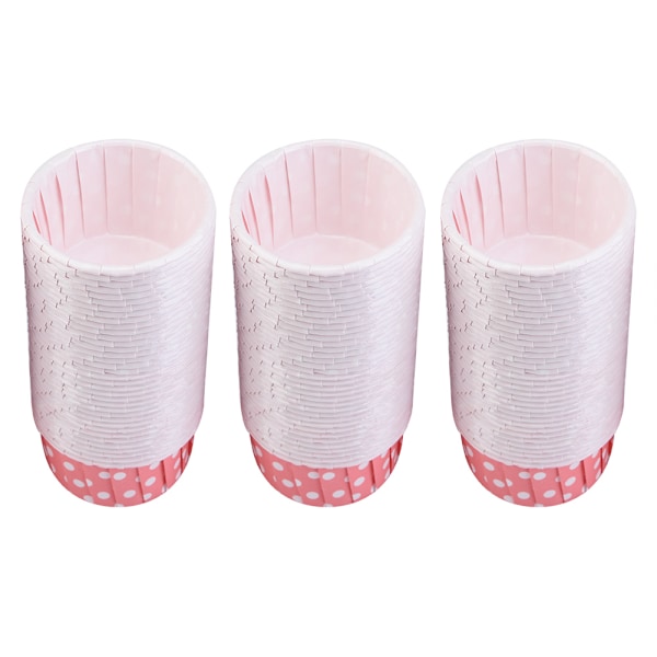 100 stk. Mini Cupcake Liner Papir Runde Kage Bage Kopper Muffin Cases Bryllup Hjem Pink