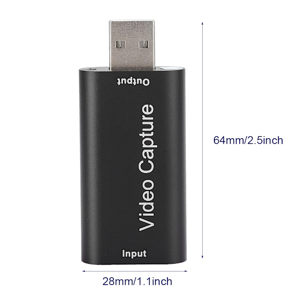 USB2.0 HDMI -videokaappauskortti 1-tie Live-lähetyksen tallennuslaatikko OBS-tuella