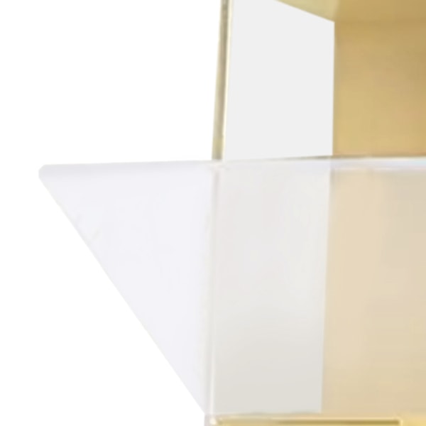 Liten gul docka display case transparent stapelbar klar display box leksak förvaringsställ för mini figurer samlarobjekt