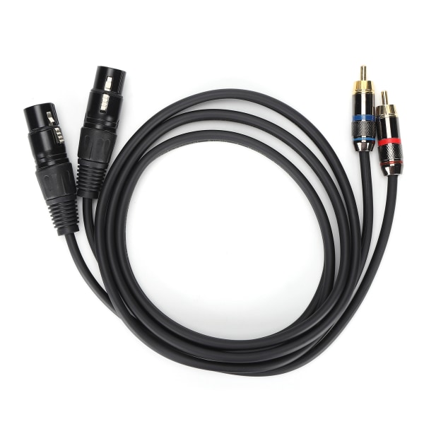 JORINDO Dobbel XLR Hunn til Dobbel RCA Kabel XLR til RCA Mikrofonkabel Stereo Lydtilkobling Mic Kabel JD6052-1.5m