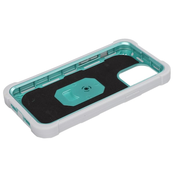Reptålig pansarskydd med stativ för iPhone 13 Pro Max mobiltelefoner Pansarskyddsfodral (grågrön)