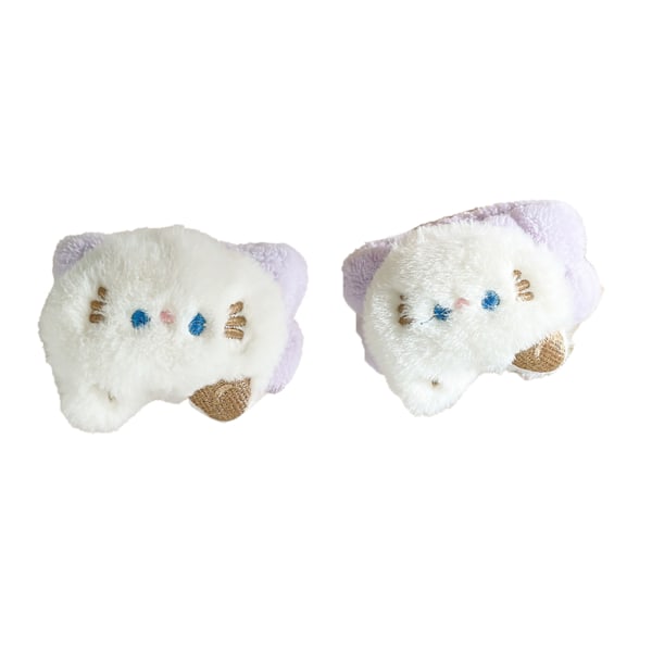 2 st tvättlappar för ansiktet, absorberande mikrofiber handledsband, förhindrar att vätskor spills ner på armen, lila katt