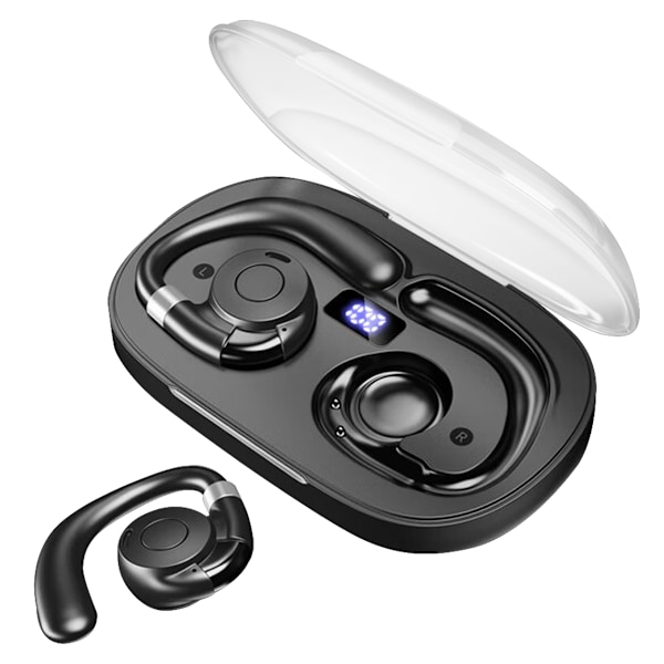 Benledningshörlurar med IPX7 Vattentät Bluetooth 5.4 för Löpträning, Ultralåg Latens & Hi-Fi Ljudkvalitet
