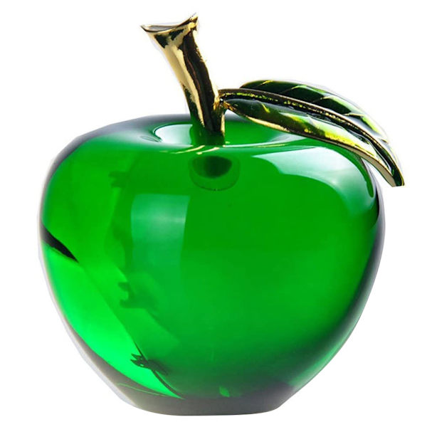 6cm Kristalläpple Prydnader Hemmakontor Dekoration Present Souvenir