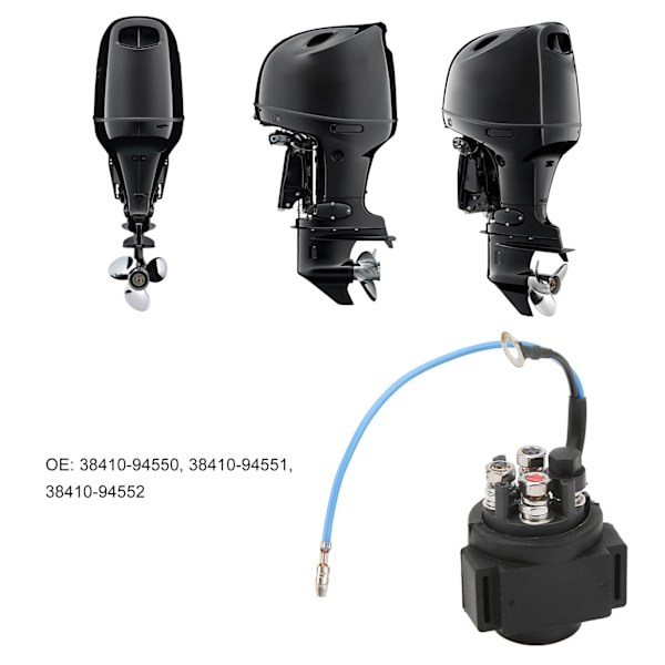 Power Trim Tilt Relä 38410‑94550 Ersättning för Suzuki Utombordare DF40‑DF140 DT55‑225HP
