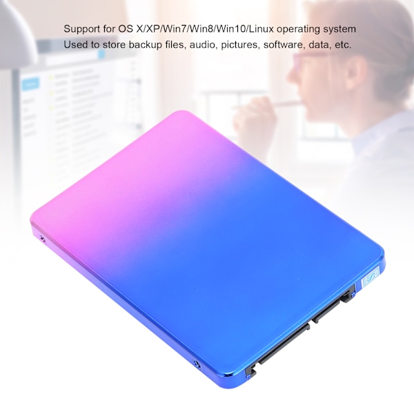 2,5-tums SATA SSD Höghastighetsöverföring Solid State Drive Bärbar Dator Lagringsenhet 480GB